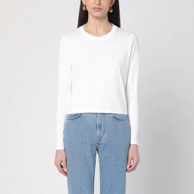 Loulou Studio White Cotton Crew-neck T-shirt