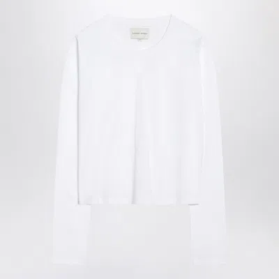 Loulou Studio White Cotton Crew-neck T-shirt
