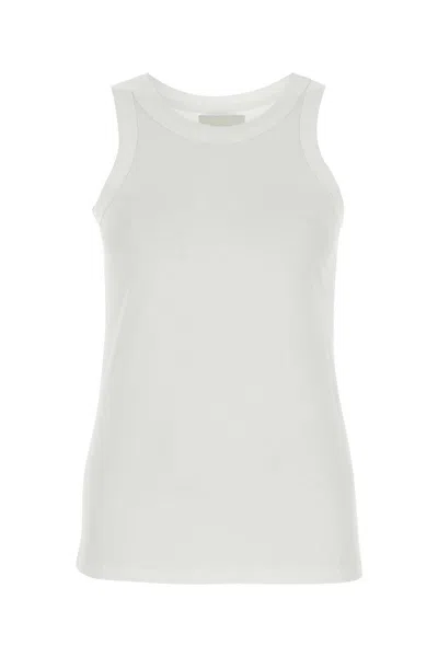 Loulou Studio White Cotton Poso Tank Top