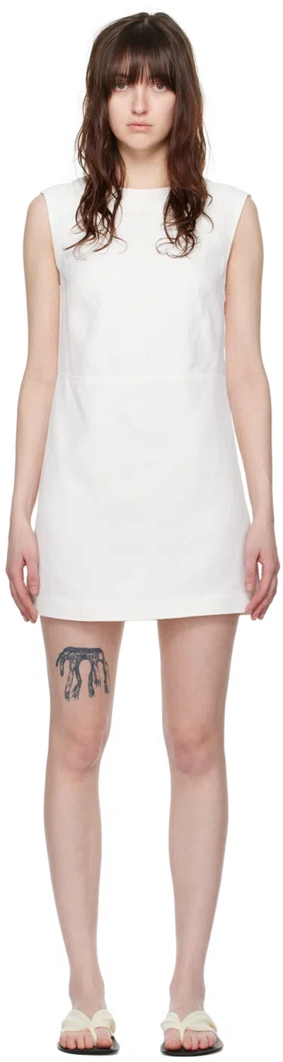 LOULOU STUDIO WHITE HOYA MINIDRESS