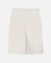 Loulou Studio High-waisted Short Skirt In White