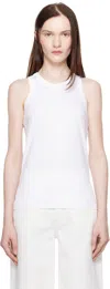 Loulou Studio White Poso Tank Top In White