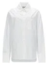 Loulou Studio White Regular Solid Shirt In White
