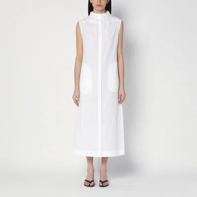 LOULOU STUDIO WHITE SHIRT DRESS IN COTTON