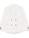 Loulou Studio Double Breasted Jacket In White