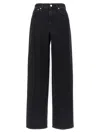 Loulou Studio Samur Five Pockets Denim Pants In Grey
