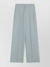 Loulou Studio Gray Fog Pants In Cotton Blend In Green
