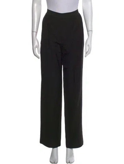 Pre-owned Loulou Studio Wide Leg Pants In Black