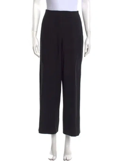 Pre-owned Loulou Studio Wide Leg Pants In Black