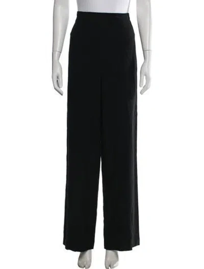 Pre-owned Loulou Studio Wide Leg Pants In Black