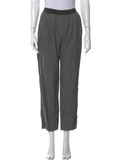Pre-owned Loulou Studio Wide Leg Pants In Gray