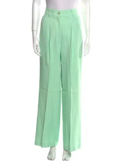 Pre-owned Loulou Studio Wide Leg Pants In Green