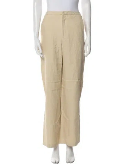 Pre-owned Loulou Studio Wide Leg Pants In Neutral