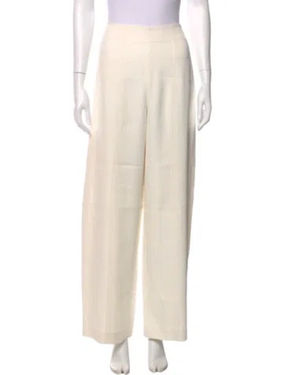 Pre-owned Loulou Studio Wide Leg Pants In Neutral