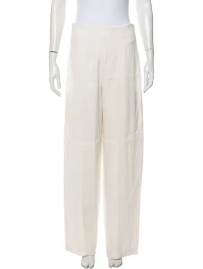 Pre-owned Loulou Studio Wide Leg Pants In Neutral
