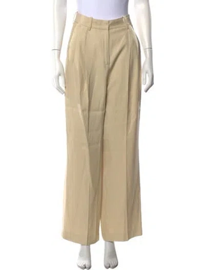 Pre-owned Loulou Studio Wide Leg Pants In Neutrals