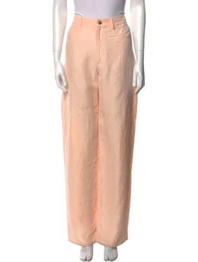 Pre-owned Loulou Studio Wide Leg Pants In Pink