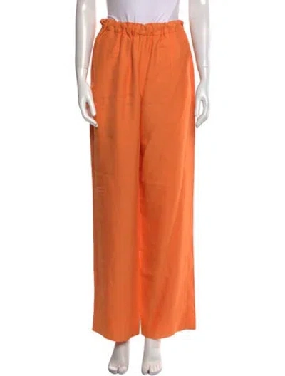Pre-owned Loulou Studio Wide Leg Pants W/ Tags In Orange