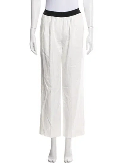 Pre-owned Loulou Studio Wide Leg Pants In White