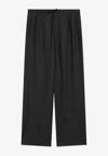 Loulou Studio Elasticated Wide-leg Pants In Black