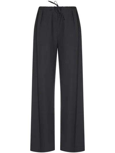 Loulou Studio Wide-leg Trousers With High Waist In Black