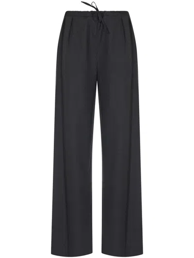 LOULOU STUDIO WIDE-LEG TROUSERS WITH HIGH WAIST