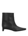 Loulou Studio Black Solid Celine Boots In Black