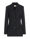 Loulou Studio Woman Blazer Black Size M Virgin Wool, Elastane In Black