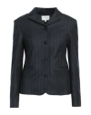Loulou Studio Woman Blazer Black Size M Virgin Wool In Black