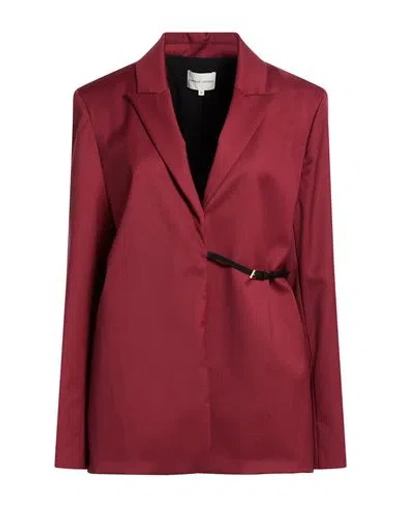 Loulou Studio Woman Blazer Burgundy Size L Virgin Wool In Red