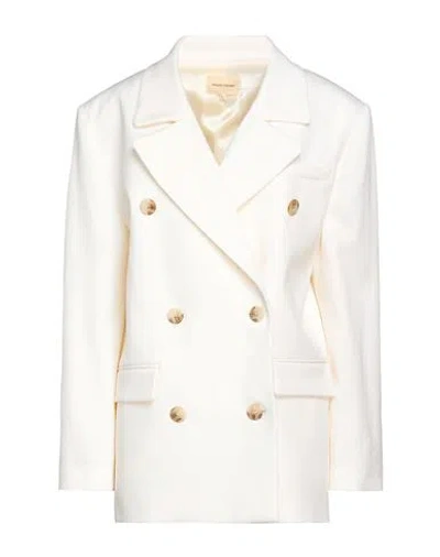Loulou Studio Woman Blazer Ivory Size L Wool, Elastane In White