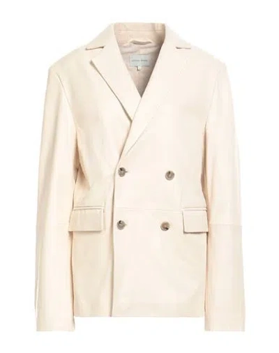 Loulou Studio Woman Blazer Ivory Size S Lambskin In White