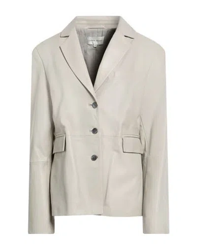 Loulou Studio Woman Blazer Khaki Size 10 Lambskin In Neutral