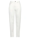 Loulou Studio Woman Jeans Ivory Size 31 Organic Cotton In White