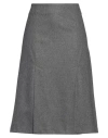 Loulou Studio Woman Midi Skirt Grey Size M Virgin Wool, Cashmere, Elastane In Gray