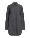 Loulou Studio Woman Mini Dress Lead Size Xs Cotton In Grey