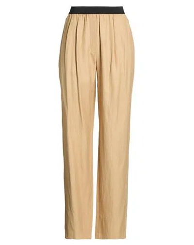 Loulou Studio Woman Pants Beige Size 6 Viscose, Linen In Brown