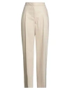 Loulou Studio Woman Pants Beige Size L Wool, Cashmere, Elastane