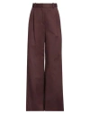 Loulou Studio Woman Pants Chocolate Brown Size Xs Cotton, Linen