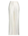 Loulou Studio Woman Pants Cream Size Xl Viscose, Cotton, Virgin Wool In White