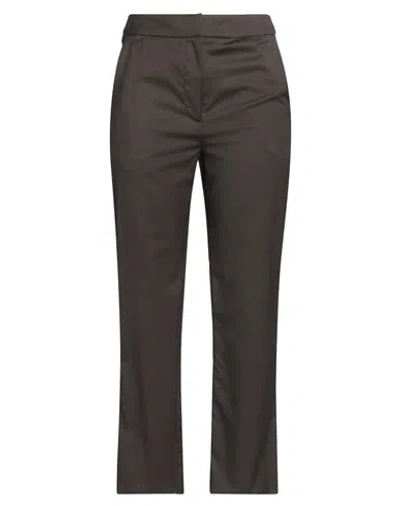 Loulou Studio Woman Pants Dark Brown Size S Virgin Wool