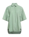 Loulou Studio Woman Shirt Sage Green Size S Viscose, Linen In Green