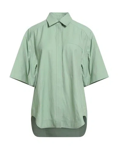 Loulou Studio Woman Shirt Sage Green Size S Viscose, Linen