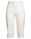 Loulou Studio Woman Shorts & Bermuda Shorts Ivory Size M Wool, Elastane In Animal Print