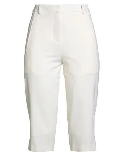 Loulou Studio Woman Shorts & Bermuda Shorts Ivory Size M Wool, Elastane In Animal Print