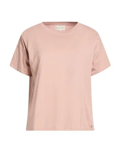 Loulou Studio Woman T-shirt Antique Rose Size M Pima Cotton In Pink