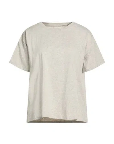 Loulou Studio Woman T-shirt Light Grey Size M Pima Cotton In Neutral