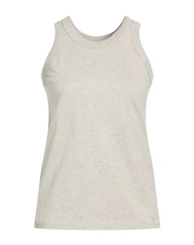 Loulou Studio Woman Tank Top Light Grey Size M Pima Cotton In Gray