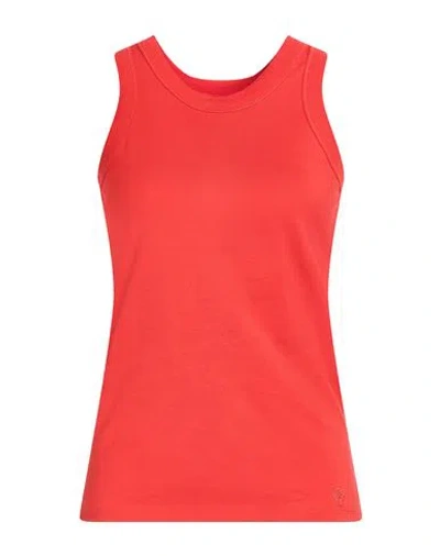 Loulou Studio Woman Tank Top Red Size M Pima Cotton