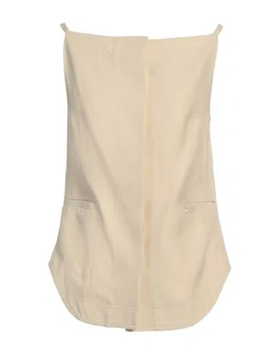 Loulou Studio Woman Top Beige Size M Viscose, Linen